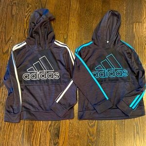 2 Black Adidas Hoodies